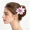 Women Hairpin Simulated Flower Shape Colorfast Hair Clip Back Head Hair Claw Daily Wear Party Hair Accessory