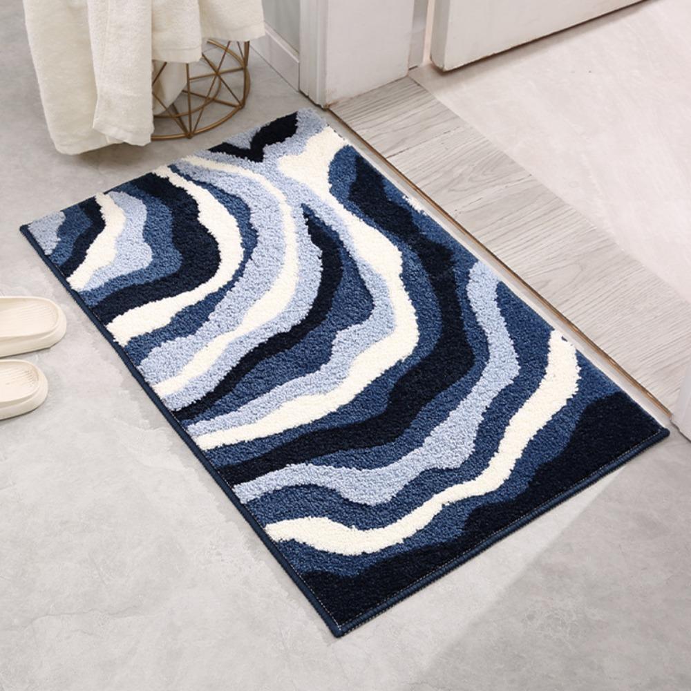 Dopamin Mori Moos Beflockung Badezimmer Rutschfeste Fußmatte Wasserabsorbierende Türbodenmatte