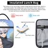 Gojo Satoru Bolsa de Almuerzo Térmica Bolsa Refrigeradora Reutilizable, Contenedor de Almuerzo Anime Jujutsu Kaisen Bolsa Tote de Gran Capacidad Bolsa para Comida