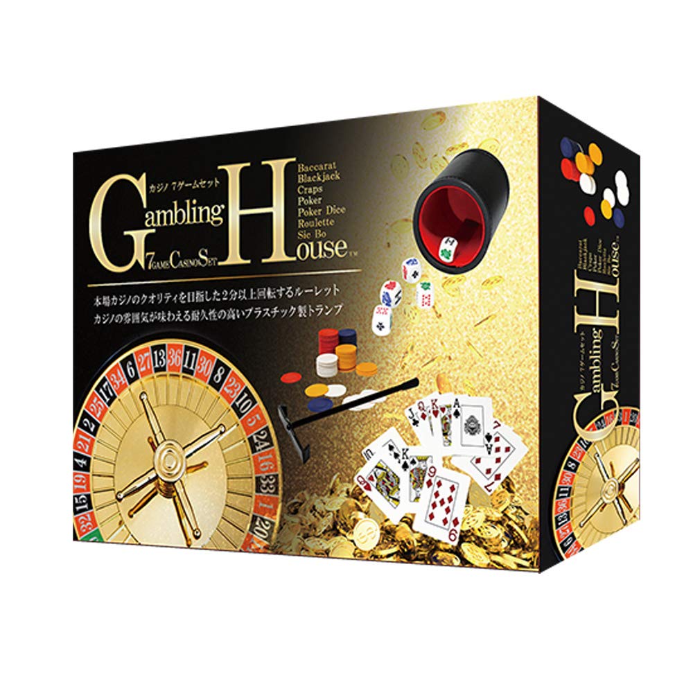 Lead Gambling House Casino 7-Game Set [Roulette, Baccarat, Blackjack, Poker, Poker Dice, Craps, Sic Bo]