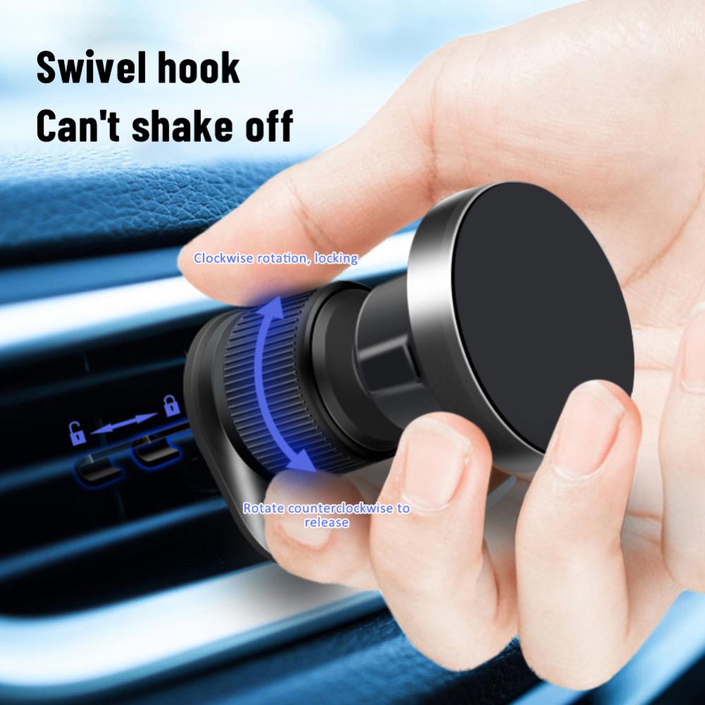 Suport Universal Magnetic pentru Telefon Auto Rotativ 360 Grade ABS Silicon Tip Cârlig pentru Gură de Ventilație Suport Montură pentru Telefon Inteligent GPS
