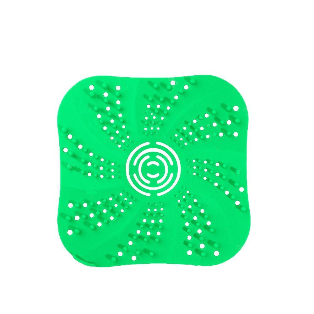 

Антиблокирующий фильтр для раковины квадратной формы, сетка для слива в полу, ловушка для волос, очистка слива в душе, кухонные принадлежности для ванной комнаты зелёный