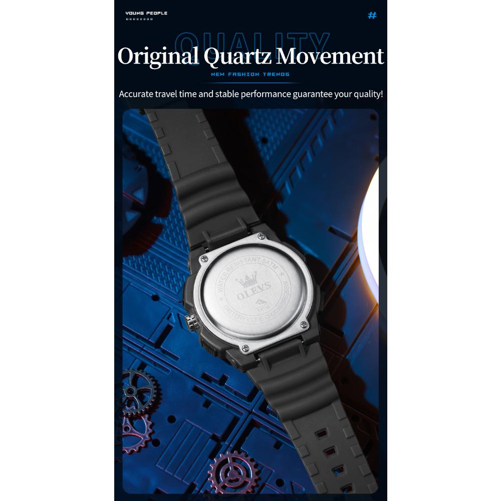 OLEVS Pánské hodinky Multifunkční chytré sportovní digitální hodinky Vodotěsné pánské hodinky