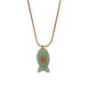 1 Stück Trendige Bohemia Mini-Fisch-Halskette Schmuck Handgefertigte Fisch-Anhänger-Halskette Weihnachtsgeschenk