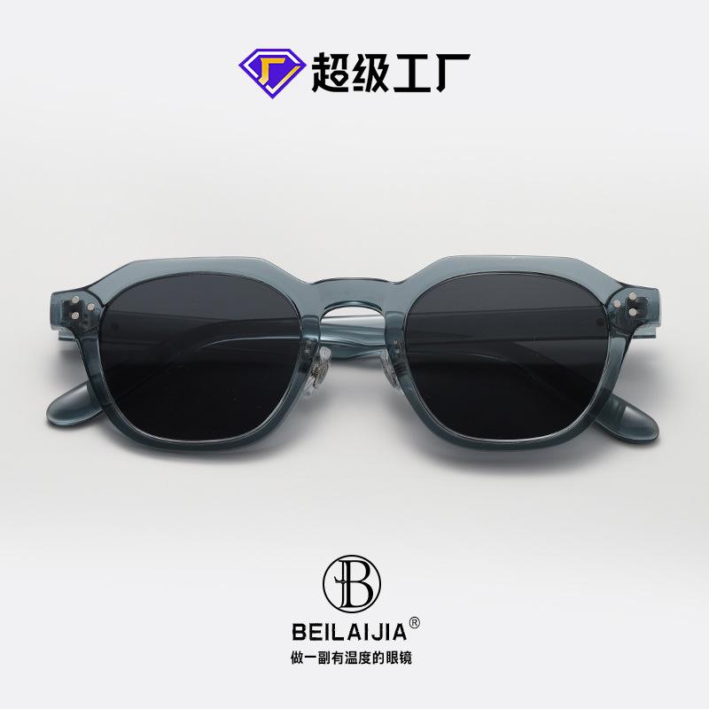 Vintage American style TR90Unique Punk Style Polygonal Polarized Sunglasses for Men, Street Style Trendy Sunglasses for Women