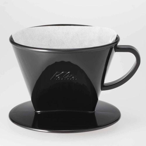 Kalita Coffee Dripper, 3-Hole, Fast Extraction, Extracts Flavor Before Impurities Reach Out. Black Plastic, 102-KP, #05027, for 2-4 People. This dripp