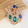 Vintage Baroque Jewelry Brooch Set With Double Cat Design Women Elegant Rhinestone Embellishments Perfect Daily Wear Or Gifting