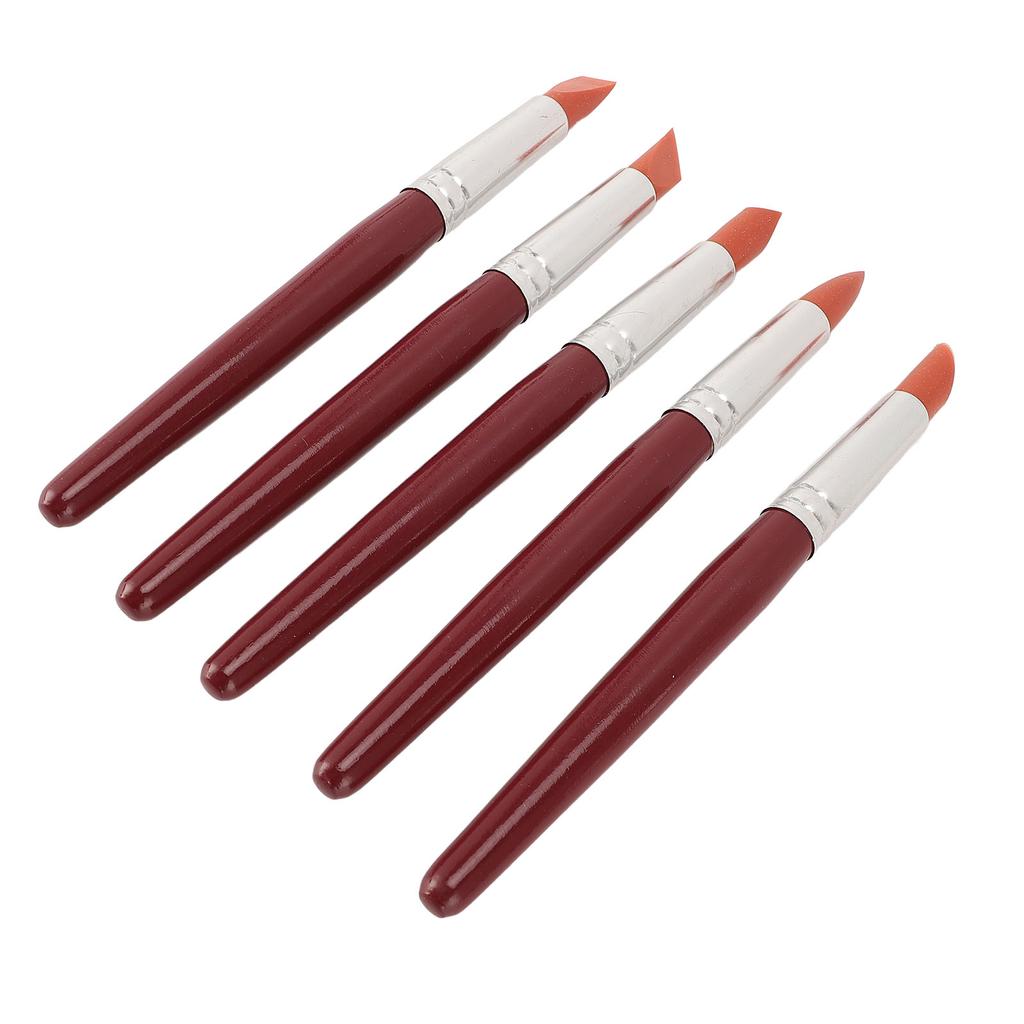 5PCS Silicone Clay Sculpting Tools Multiple Shape Pottery Pen for Modeling Dotting Shaping Carving