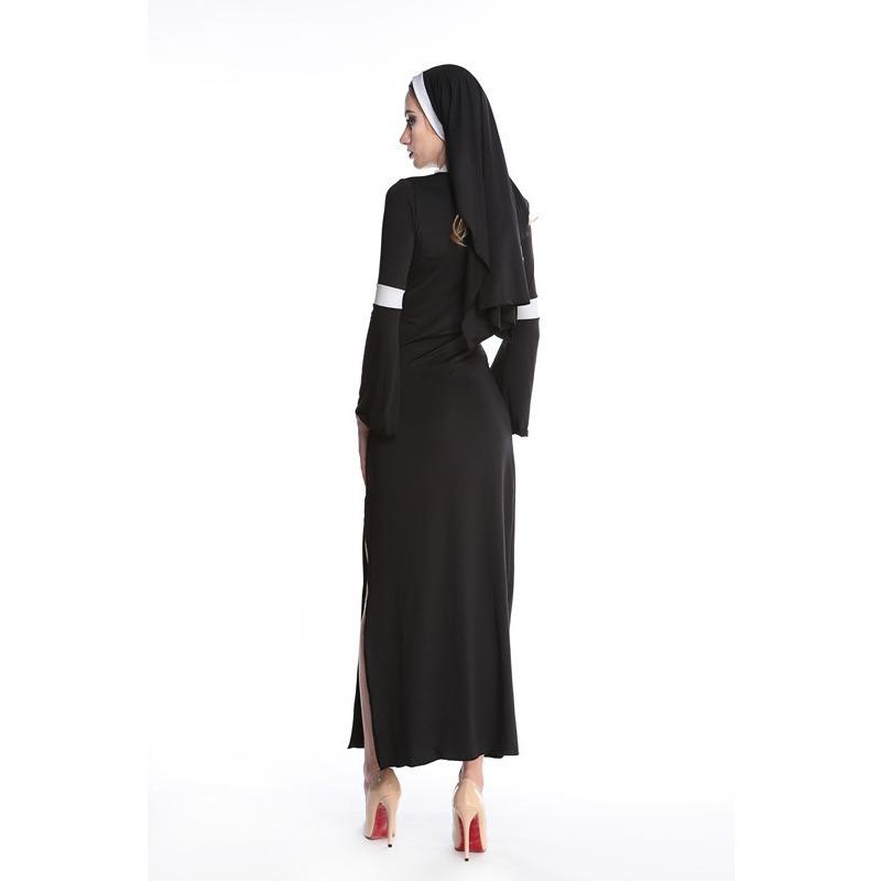 Game Uniform Halloween Cosplay Nun Costume Themed Party Party Stage Costume Performance Costume