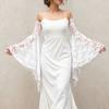 Lace Mesh Flared Long Sleeves Breathable Arm Covers Elegant Arm Sleeves  Wedding Dress Accessories