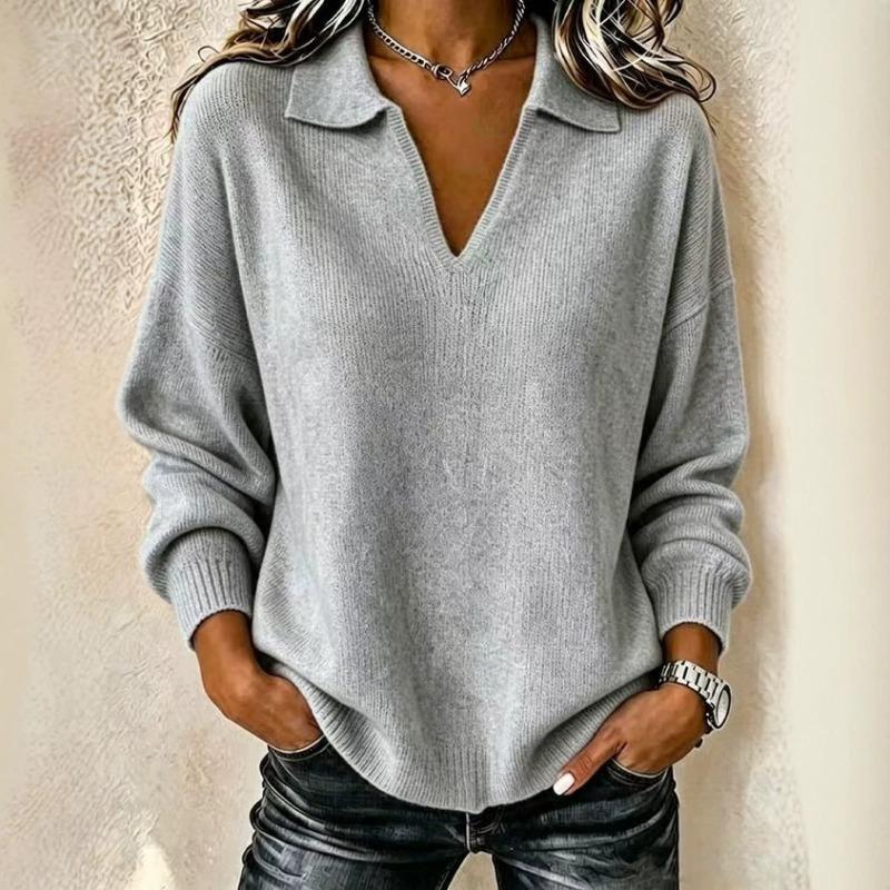 MGHR Women's Fashion Casual Autumn Winter V-Neck Long Sleeve Blouses & Shirts
