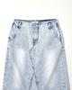 999Hyumeoniti Maxi Belted Denim Skirt (Icy)