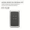 Leather Car Remote Key Cover Case Holder Shell Protector Styling Keyring Fob for Renault Captur Koleos Kadjar 2019 Accessories