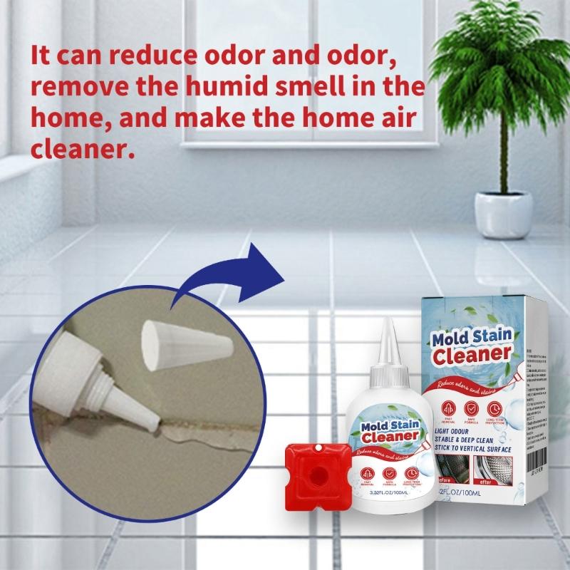 100ml Mold Remover Gel Household Mold and Mildews Cleaner for Washing Machine Sealant Tiles Grout Bathroom Stain Remover