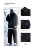 Unisex High-Neck Hooded Sweatshirt - Heavyweight, Casual, Loose-Fit Jacket for Spring, Autumn, Winter; Trendy Couples' Top for High Street Style