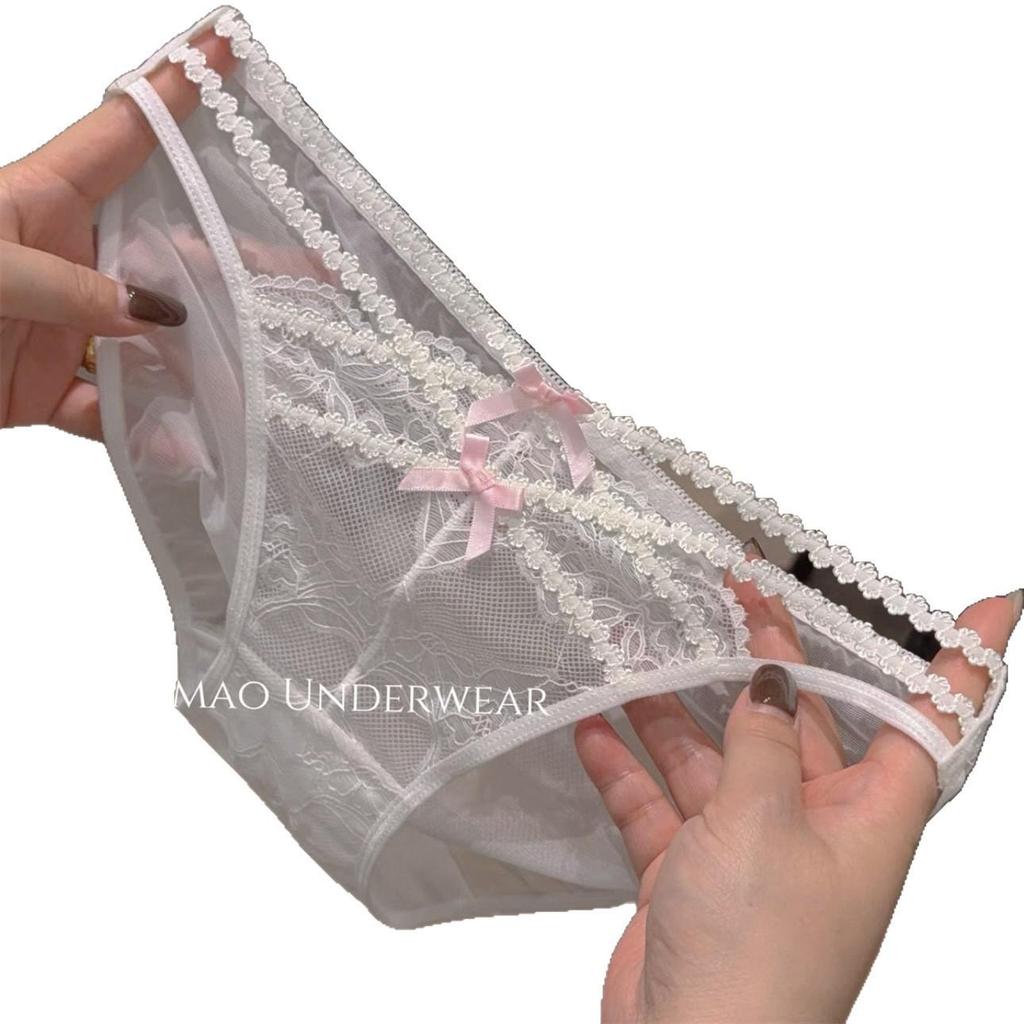 2025 French Satin Lace Seamless Panties, Pure Desire Style