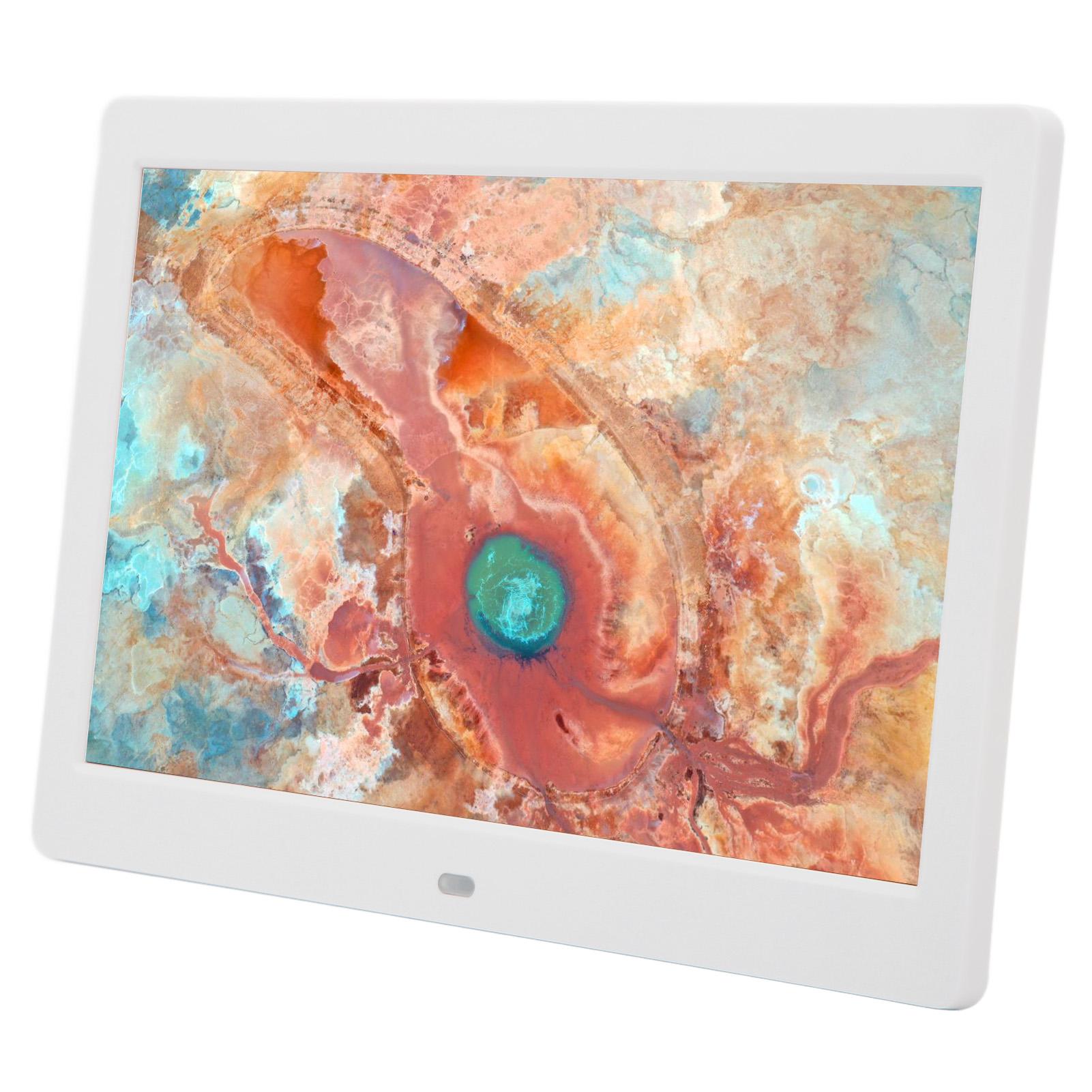 

10-дюймовая цифровая фоторамка WiFi фоторамка IPS HD 1024x600 экран музыка пульт дистанционного управления календарь UK Plug