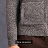 Antonio Men's 100% Pure Heavyweight Cashmere Stand Collar Cardigan Jacket