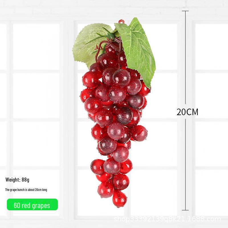 Kids' Educational Toys: Simulated Fruits - Grapes, Persimmons, Apples, Bananas - for Play, Decor, and Props