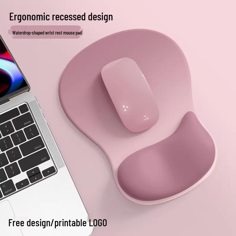 Ergonomic Gradient Silicone Wrist Rest Mouse Pad - Non-slip, Thickened Design