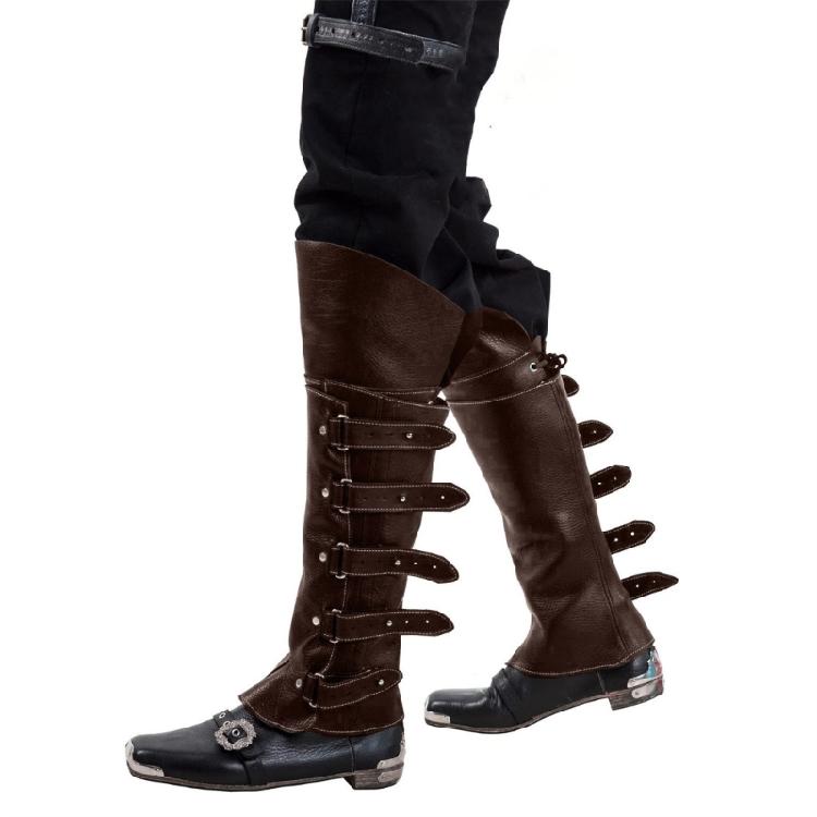 Coprigambe Steampunk Punk Medievali Copristivali da Pirata Costumi Rinascimentali