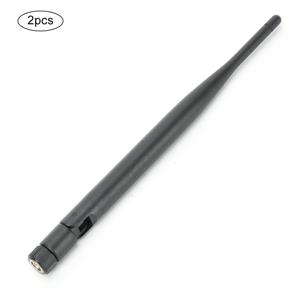 2PCs Router Antenna Durable WIFI System 6DB High Gain 2.4 5.8G Dual‑Band SMA Inner Hole