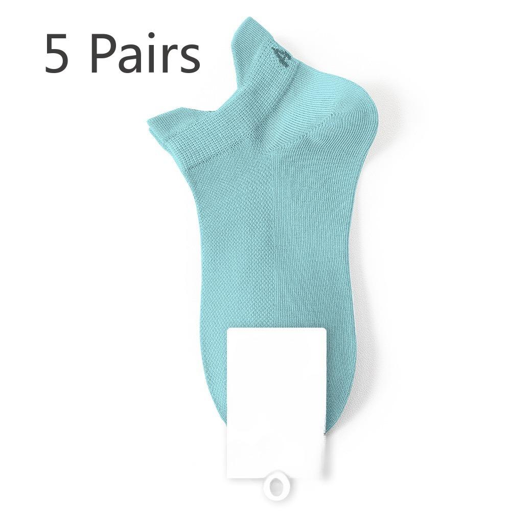 

5 пар мужских коротких носков-лодочек весна-лето, с антибактериальными, тонкими, впитывающими пот, дышащими, с защитой от падения на пятке, без косточек 5 pairs