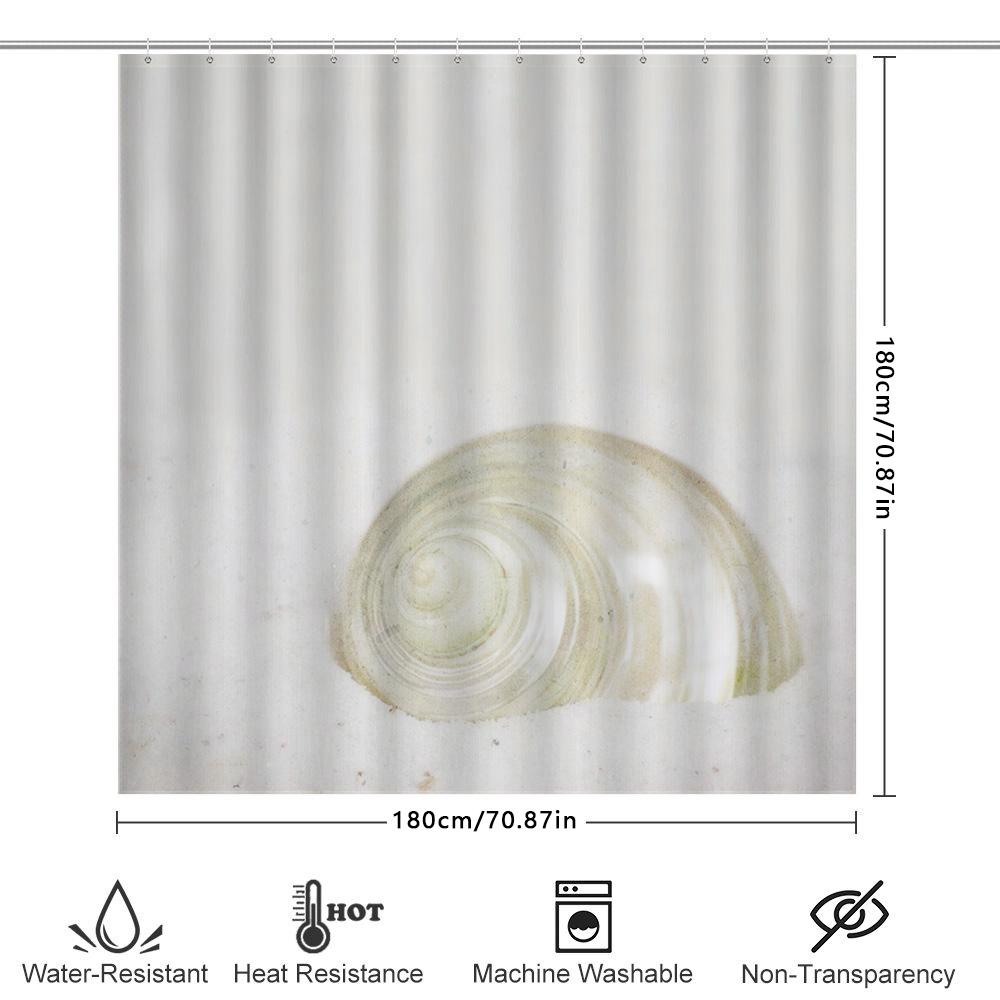 Large Shell Bath Rug Luxury Bathroom Decor Item Soft Non-Slip Microfiber Mat Easy Cleaning Quick Drying For Bathtub Or Shower St