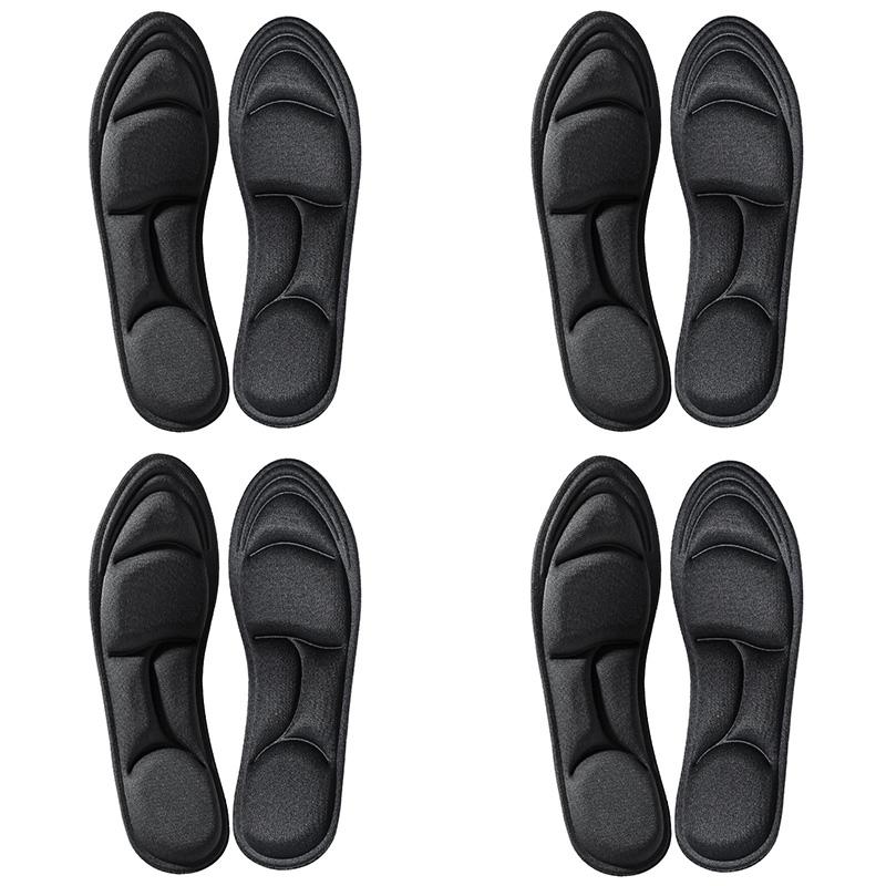 2Pairs Memory Foam 5d Massage Insoles, Breathable, Orthopedic, Designed For Sports And Running, Cushioning, Foot Care, Comfortable, And Breathable