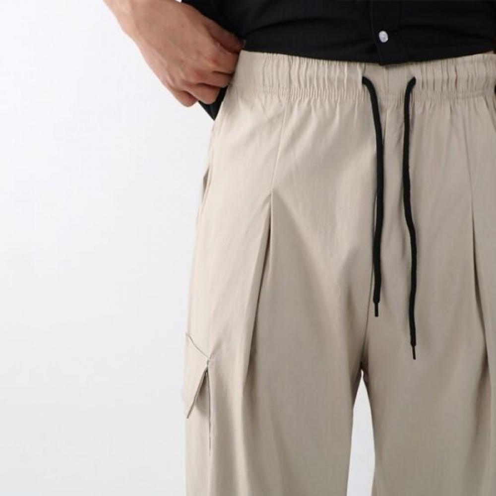 Onl Cargo Nylon Wide Pants Balloon Pants Ice Pants