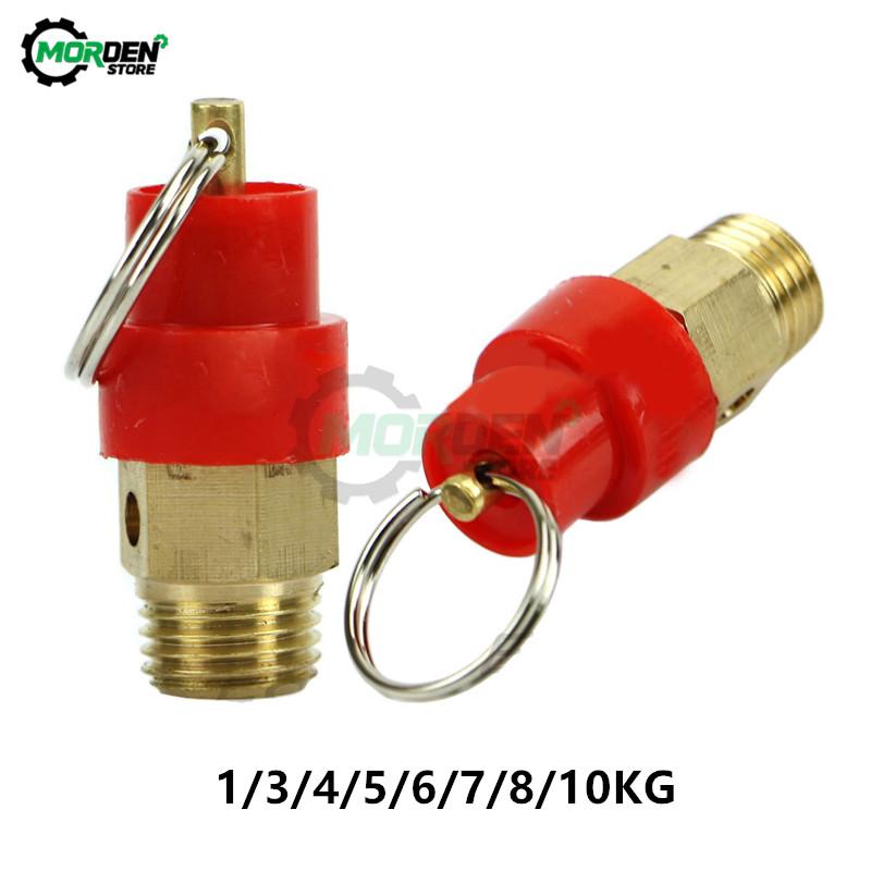 1/1'' BSP 1/1/1/1/6/7/8/11KG Air Compressor Safety Relief Valve Pressure Release Regulator 9mm Diameter For Pressure Piping