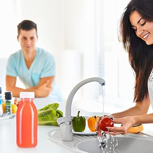 Otoye Empty Plastic Bottles with Caps, Set of 50, 350ml, Reusable, Food-Grade Material, Leakproof, for Juice, Smoothies, Milk, Water, and Beverages, C