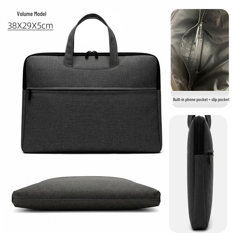 

Handheld Business Meeting Unisex Briefcase: A4 Large Capacity File Bag with Custom Logo