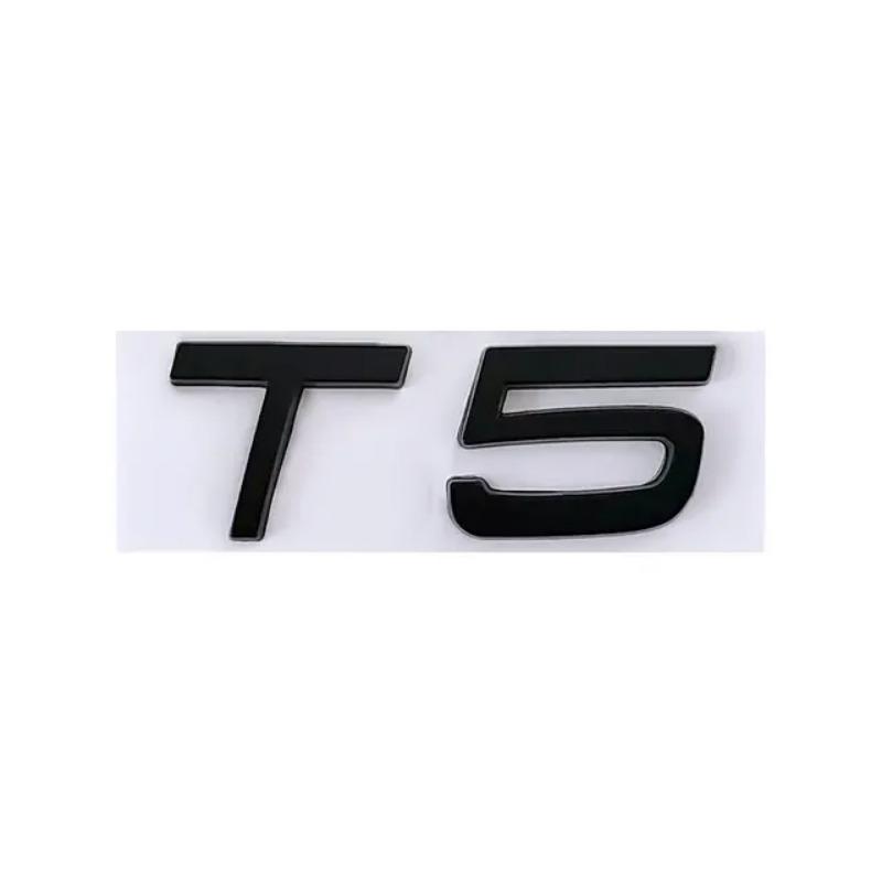 3D Metal T5 T6 AWD Logo Zadní kufr Nálepka s odznakem na zadní dveře pro XC60 XC90 S60 S80 S60L V40 V60
