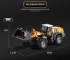 Beiges Alloy Excavator Set: Engineering Vehicle Model Toy with Bulldozer for Boys, Kids' Birthday Gift