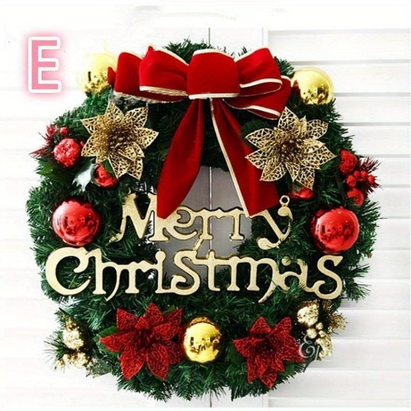 

Рождественские украшения 30 см Рождественский венок Искусственный венок Дверь висит на окне Реквизит Фон Рождественская елка Аксессуары E