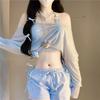 Bikini Swimsuit Women Thai Style Spicy Girl Vacation Hot Soaking Split Body Small Chest Gathering Pure Desire Cover Up Shirt