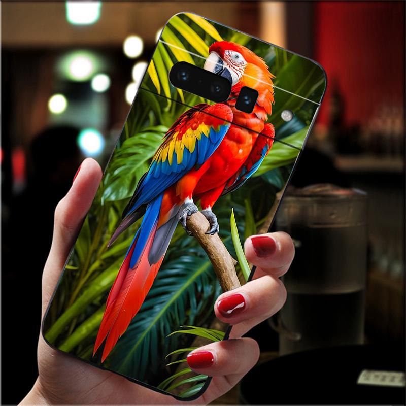 

Phone Case For Google Pixel 10 9 Pro XL 9A 8 7 6 Pro Pixel 8A 7A 6A Pixel 8 7 6 5 Bird Parrot Google Pixel 5