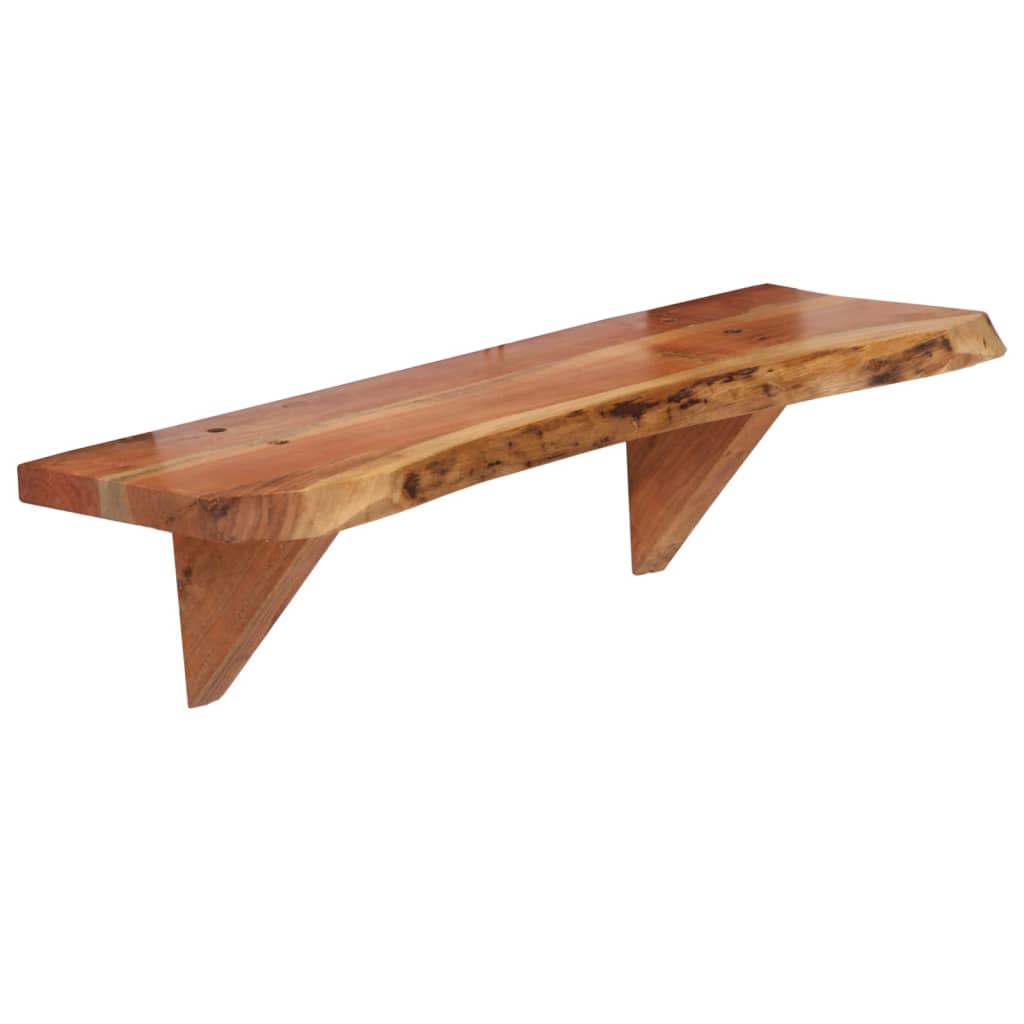 Wall Shelves 2 Pcs 60 X 20 X 18 Cm Solid Acacia Wood