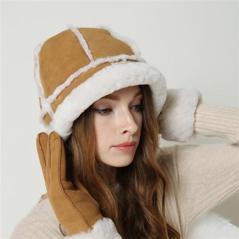 Six 6-piece bucket hat, wool, sheepskin, and winter hat CS010