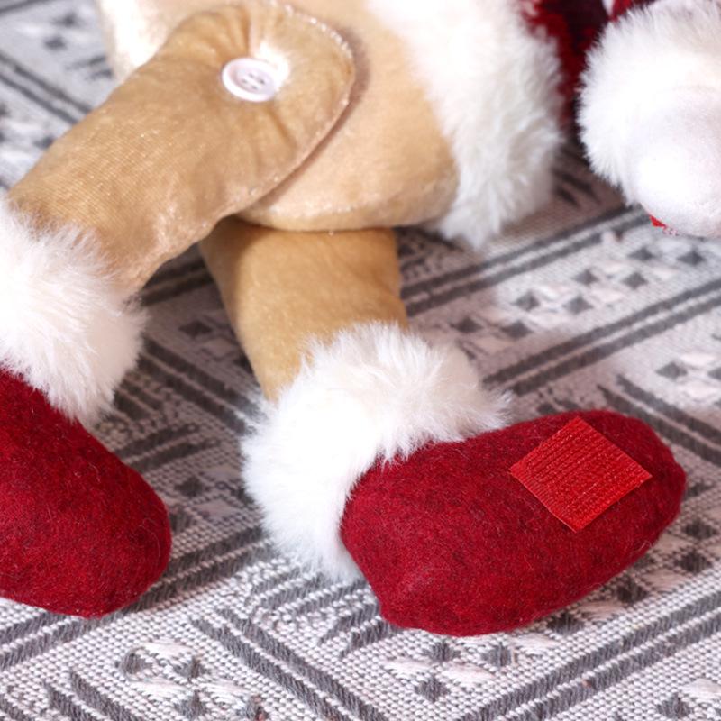 Kreative Weihnachts-Raffhalter: Schneemann & Alter Mann Cartoon Ornamente