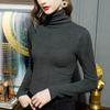 Autumn and winter turtleneck bottoming shirt women's long-sleeved women's clothing women's double-sided German velvet velvet thermal top