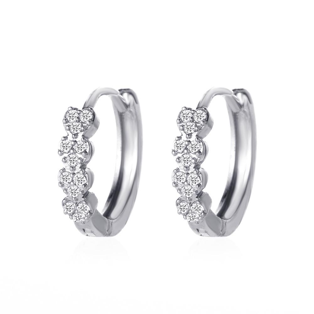 

Геометрические серьги из меди и циркония в европейском и американском стиле в стиле ретро для женщин