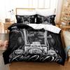 Halloween Bedding Comforter Set 3 Piece Skull 3D Digital Printed Comforter Set Ghost Bedding Set Kids Bedroom Decorations