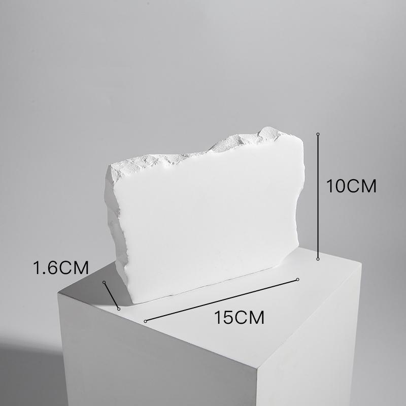 INS white plaster decoration stone ornaments cosmetics photography props jewelry shooting scene layout irregular stones