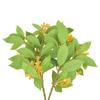 Yellow Flower Osmanthus Artificial Flower Green Leaves Garden Decorations Osmanthus Leaves Branches Photo Props Fake Flowers