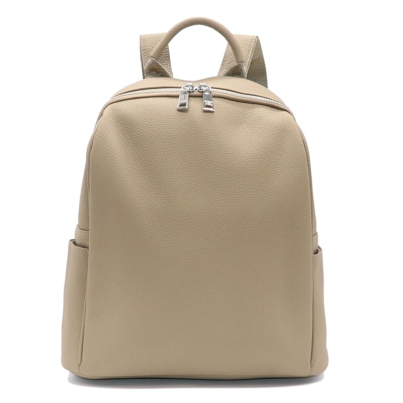 

[Guscio Leather] Cowhide mini backpack ladies lightweight Fashionable fashion italy backpack 181126 (GREIGE)