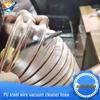 Transparent PU Steel Wire Vacuum Cleaner Hose - Wear-Resistant Ventilation and Exhaust Pipe for Air Ducts and Woodworking Applications