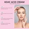 Kojic Acid Facial Cream Lighten Skin Tone Moisturizing Hydrating Smoothing Firm Face Reduce Dryness Discomfort Niacinamide Cream