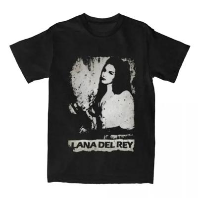 Koszulka Merch Lana Del Rey dla Mężczyzn Kobiet 100% Bawełna Rekreacyjna Okrągły Dekolt Nowość Koszulka Krótki Rękaw Ubrania Pomysł na Prezent 02922